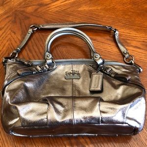 Coach Metallic Silver Bag